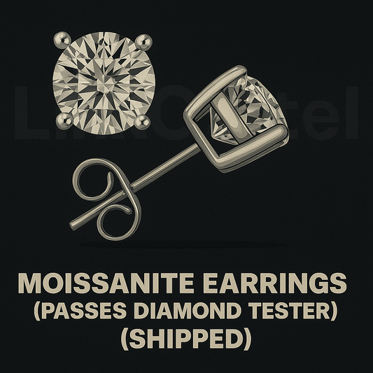 NEW!! MOISSANITE EARRINGS *PASSES DIAMOND TESTER* (PREORDER)!!